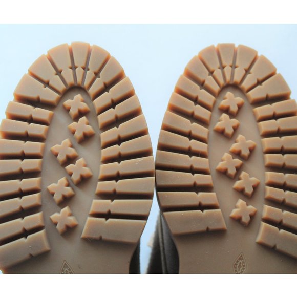 BA&SH Canastra Lace-Up Ankle Boots / Size 36 / Beige Leather Suede Combat - Picture 12 of 14